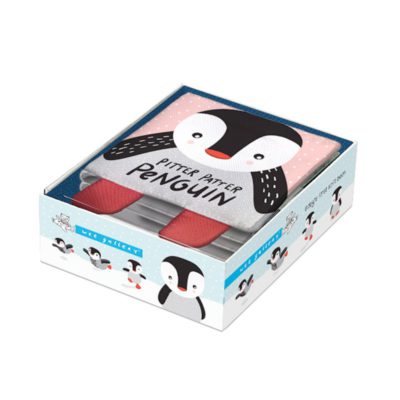 wee gallery soft book pitter patter penguin
