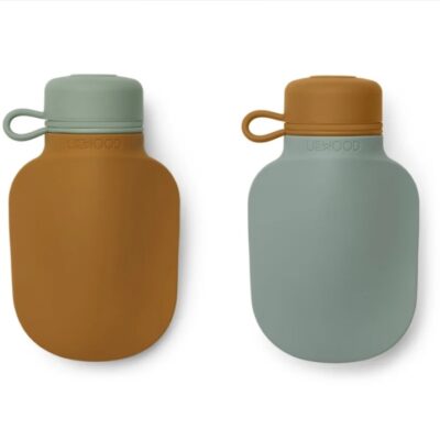 LIEWOOD Smoothie Bottle Silvia - Mustard/Peppermint