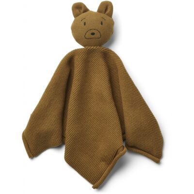 LIEWOOD Knit Cuddle Cloth Milo - Mr Bear Golden Caramel