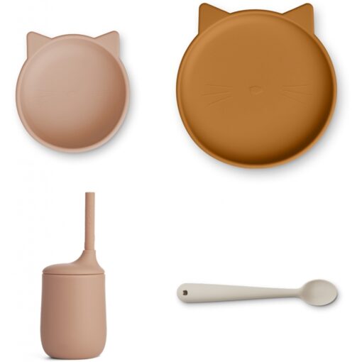 LIEWOOD Cathy Silicone Set - Cat Pale Mix