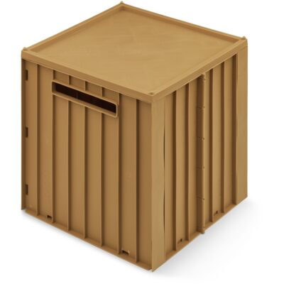 LIEWOOD Elijah Storage Box With Lid - Golden Caramel